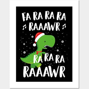 Dinosaur Shirt For Boys Fa Ra Ra Ra Ra T Rex Funny Christmas Posters and Art